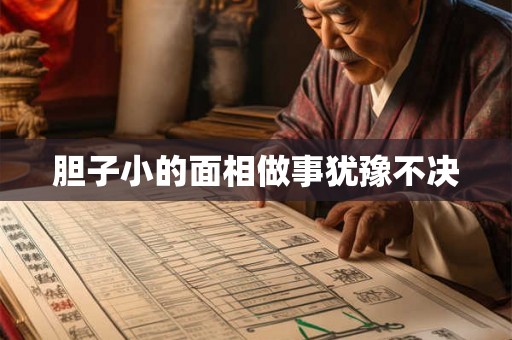 胆子小的面相做事犹豫不决