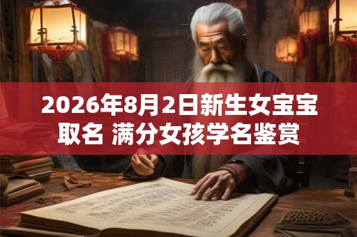 2026年8月2日新生女宝宝取名 满分女孩学名鉴赏