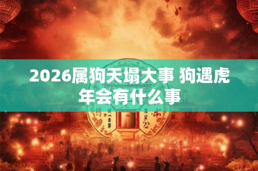 2026属狗天塌大事 狗遇虎年会有什么事