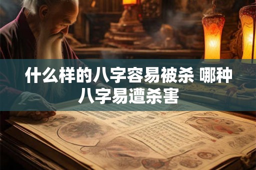 什么样的八字容易被杀 哪种八字易遭杀害