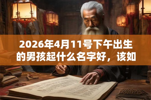 2026年4月11号下午出生的男孩起什么名字好,该如何取名? 2026年4月11号下午出生的男孩起什么名字好,该如何取名?