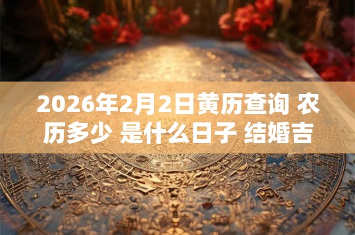 2026年2月2日黄历查询 农历多少 是什么日子 结婚吉时