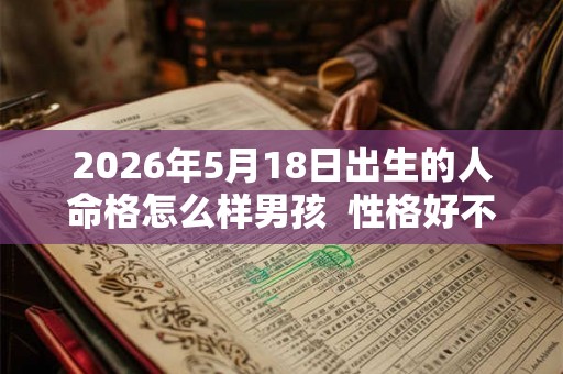 2026年5月18日出生的人命格怎么样男孩  性格好不好