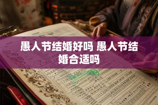 愚人节结婚好吗 愚人节结婚合适吗