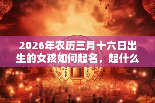2026年农历三月十六日出生的女孩如何起名,起什么名字好? 2026年农历三月十六日出生的女孩如何起名,起什么名字好?