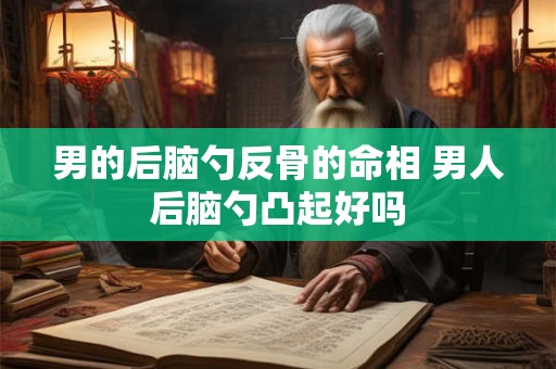 男的后脑勺反骨的命相 男人后脑勺凸起好吗