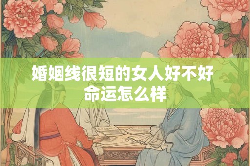 婚姻线很短的女人好不好 命运怎么样 婚姻线很短的女人好不好 命运怎么样