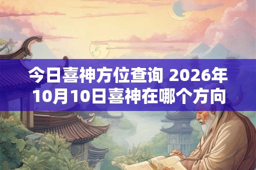 今日喜神方位查询 2026年10月10日喜神在哪个方向