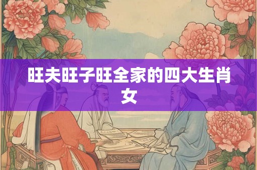 旺夫旺子旺全家的四大生肖女