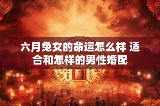 六月兔女的命运怎么样 适合和怎样的男性婚配