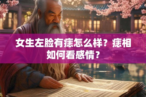 女生左脸有痣怎么样？痣相如何看感情？
