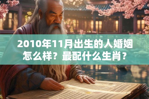 2010年11月出生的人婚姻怎么样？最配什么生肖？