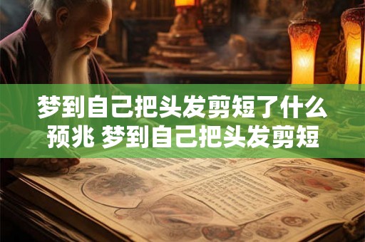 梦到自己把头发剪短了什么预兆 梦到自己把头发剪短了是否会有什么预示或暗示