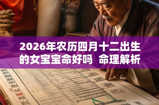 2026年农历四月十二出生的女宝宝命好吗  命理解析
