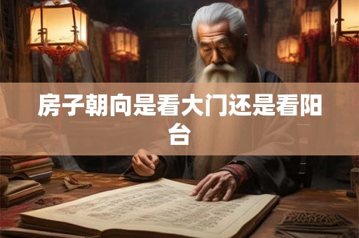 房子朝向是看大门还是看阳台
