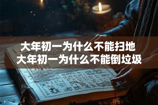 大年初一为什么不能扫地 大年初一为什么不能倒垃圾