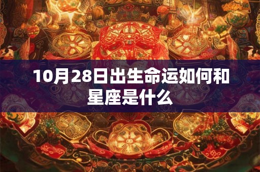 10月28日出生命运如何和星座是什么