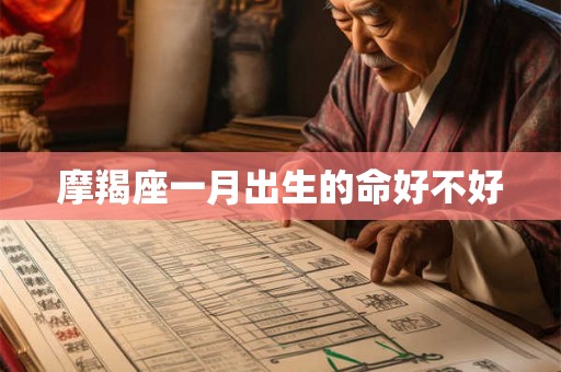 摩羯座一月出生的命好不好 摩羯座一月出生的命好不好