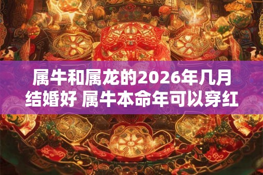 属牛和属龙的2026年几月结婚好 属牛本命年可以穿红色吗