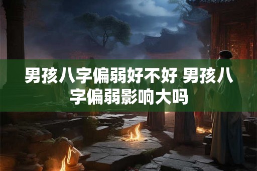 男孩八字偏弱好不好 男孩八字偏弱影响大吗