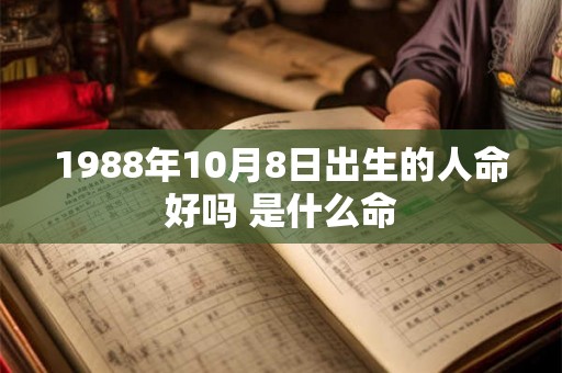 1988年10月8日出生的人命好吗 是什么命