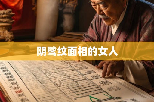 阴骘纹面相的女人