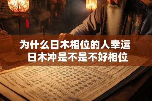 为什么日木相位的人幸运  日木冲是不是不好相位