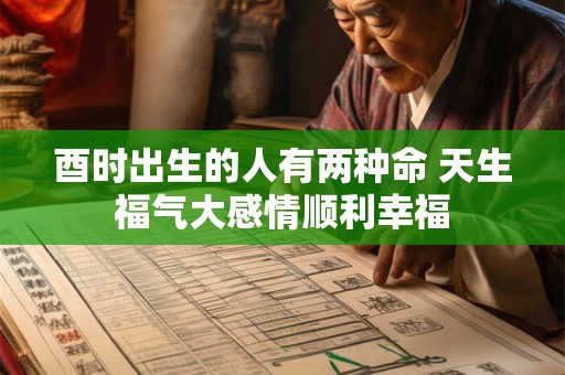 酉时出生的人有两种命 天生福气大感情顺利幸福