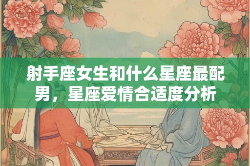 射手座女生和什么星座最配男，星座爱情合适度分析
