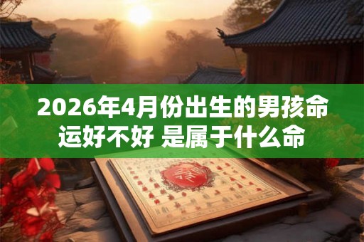 2026年4月份出生的男孩命运好不好 是属于什么命 2026年4月份出生的男孩命运好不好 是属于什么命