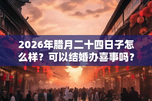 2026年腊月二十四日子怎么样？可以结婚办喜事吗？