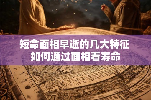 短命面相早逝的几大特征 如何通过面相看寿命 短命面相早逝的几大特征 如何通过面相看寿命