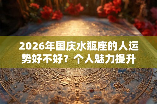 2026年国庆水瓶座的人运势好不好？个人魅力提升