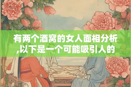 有两个酒窝的女人面相分析,以下是一个可能吸引人的