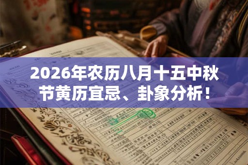 2026年农历八月十五中秋节黄历宜忌、卦象分析! 2026年农历八月十五中秋节黄历宜忌、卦象分析!