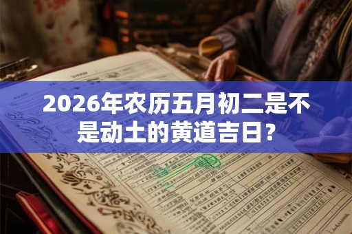 2026年农历五月初二是不是动土的黄道吉日? 2026年农历五月初二是不是动土的黄道吉日?