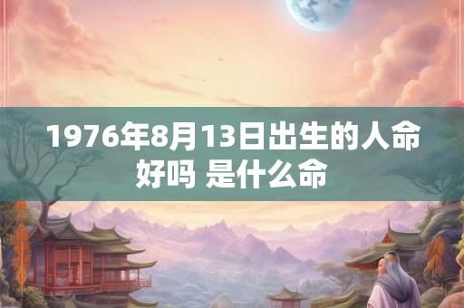 1976年8月13日出生的人命好吗 是什么命