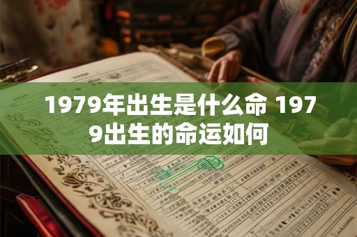 1979年出生是什么命 1979出生的命运如何