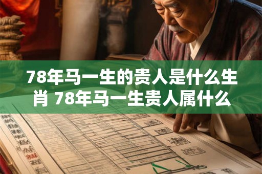 78年马一生的贵人是什么生肖 78年马一生贵人属什么生肖