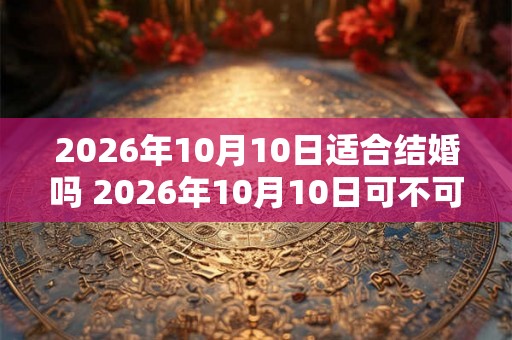 2026年10月10日适合结婚吗 2026年10月10日可不可以结婚