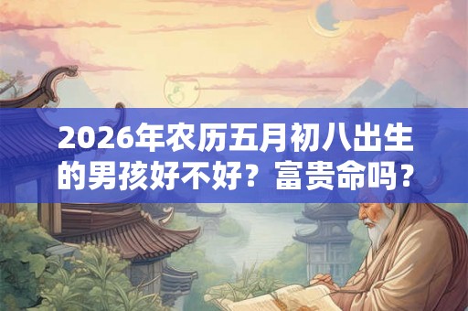 2026年农历五月初八出生的男孩好不好？富贵命吗？