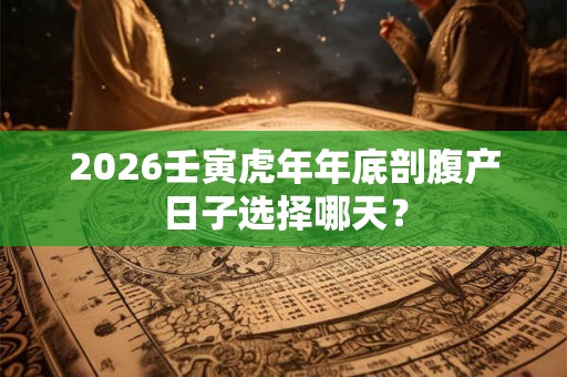 2026壬寅虎年年底剖腹产日子选择哪天？