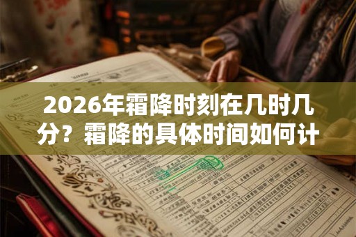 2026年霜降时刻在几时几分?霜降的具体时间如何计算? 2026年霜降时刻在几时几分?霜降的具体时间如何计算?