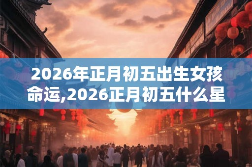 2026年正月初五出生女孩命运,2026正月初五什么星座