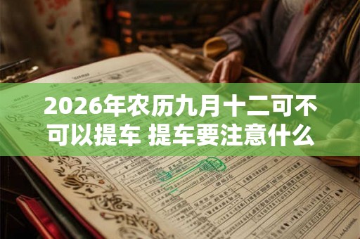 2026年农历九月十二可不可以提车 提车要注意什么
