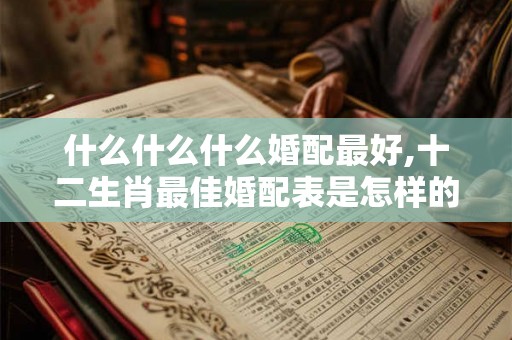 什么什么什么婚配最好,十二生肖最佳婚配表是怎样的？