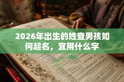 2026年出生的姓查男孩如何起名，宜用什么字