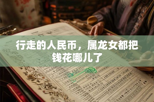 行走的人民币，属龙女都把钱花哪儿了