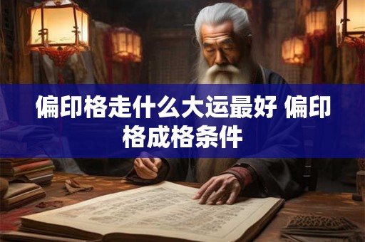 偏印格走什么大运最好 偏印格成格条件 偏印格走什么大运最好 偏印格成格条件