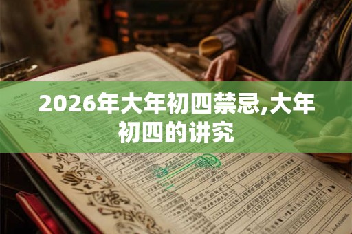 2026年大年初四禁忌,大年初四的讲究